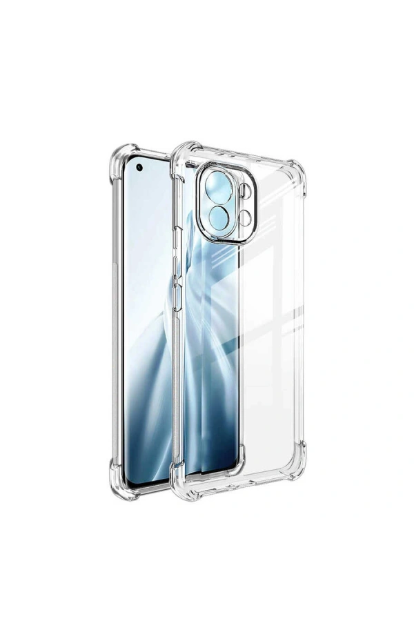 Xiaomi Mi 11 Lite Kılıf Zore Kamera Korumalı Nitro Anti Shock Silikon