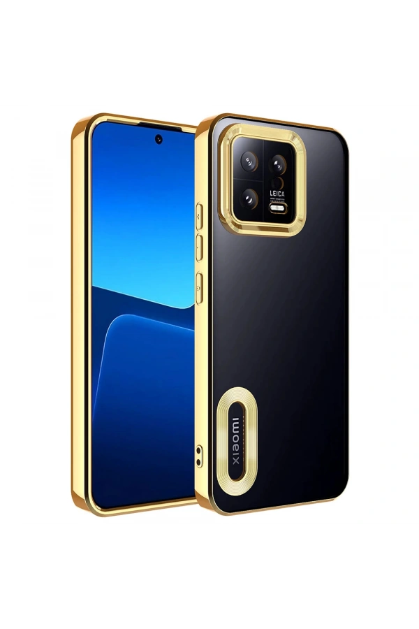 Xiaomi Mi 13 Kılıf Kamera Korumalı Logo Gösteren Zore Omega Kapak