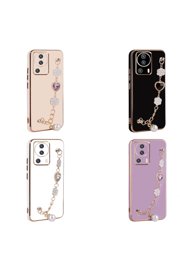 Xiaomi Mi 13 Lite Kılıf El Tutamaçlı Kamera Korumalı Zore Taka Silikon Kapak