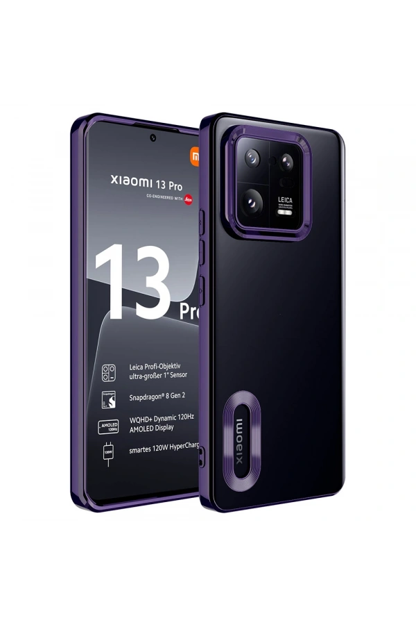 Xiaomi Mi 13 Pro Kılıf Kamera Korumalı Logo Gösteren Zore Omega Kapak