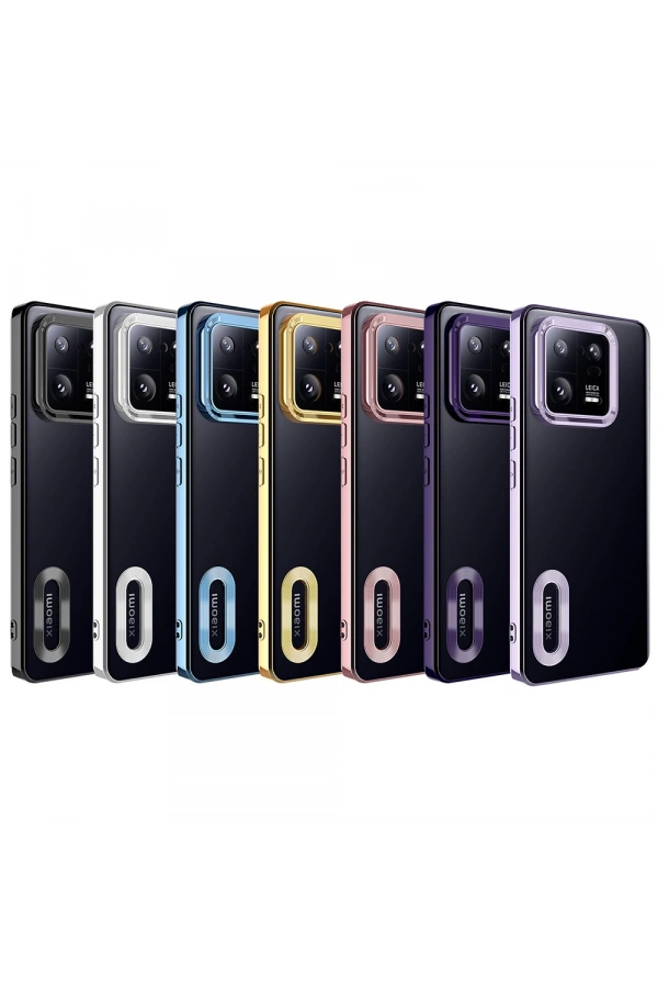 Xiaomi Mi 13 Pro Kılıf Kamera Korumalı Logo Gösteren Zore Omega Kapak