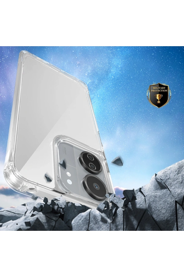 Xiaomi Poco C65 Kılıf Airbagli Takılabilir Askı Aparatlı Zore Snap Silikon Kapak