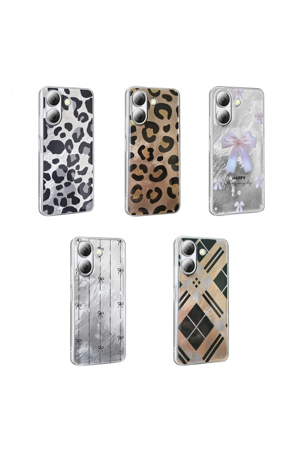 Xiaomi Poco C65 Kılıf Desenli Zore Mep Kapak