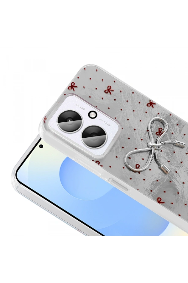 Xiaomi Poco C65 Kılıf Kamera Korumalı Figürlü Zore Ponti Silikon Kapak