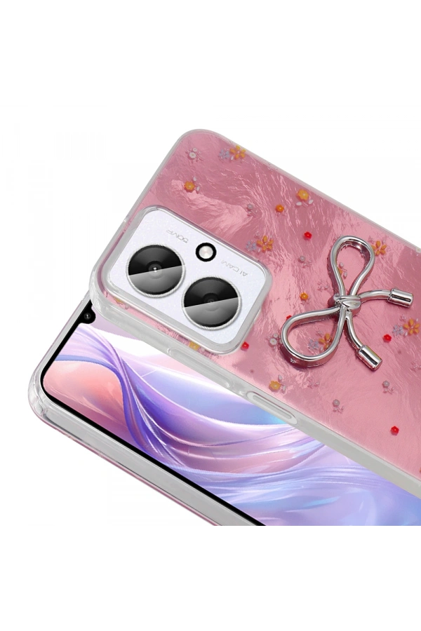 Xiaomi Poco C65 Kılıf Kamera Korumalı Figürlü Zore Ponti Silikon Kapak
