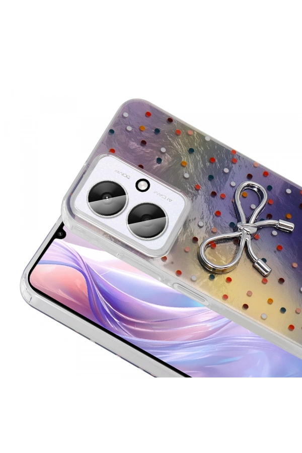 Xiaomi Poco C65 Kılıf Kamera Korumalı Figürlü Zore Ponti Silikon Kapak