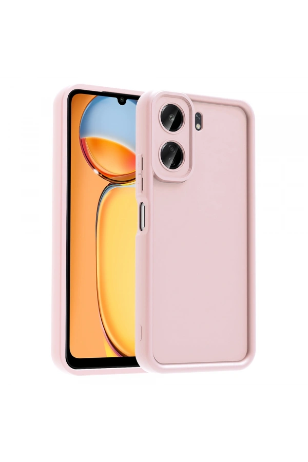 Xiaomi Poco C65 Kılıf Kamera Korumalı Zore Ananas Kapak