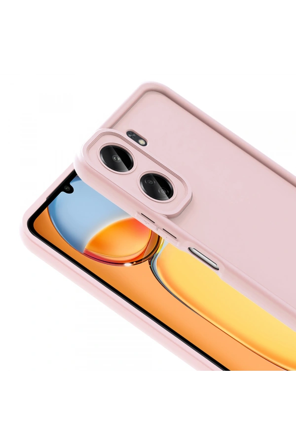 Xiaomi Poco C65 Kılıf Kamera Korumalı Zore Ananas Kapak