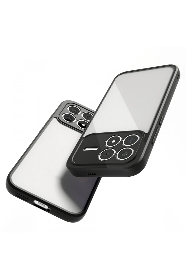 Xiaomi Poco F8 Pro Kılıf Kamera Korumalı Şeffaf Arka Yüzey Zore New Roll Kapak