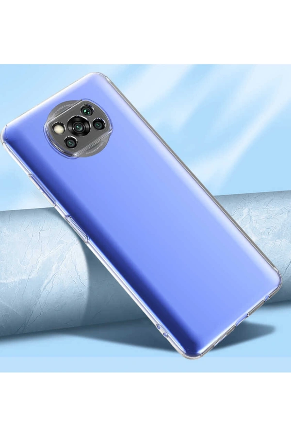 Xiaomi Poco X3 Kılıf Zore Kamera Korumalı Süper Silikon Kapak