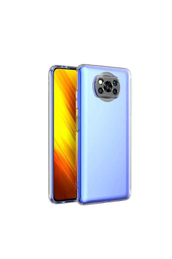 Xiaomi Poco X3 Kılıf Zore Kamera Korumalı Süper Silikon Kapak