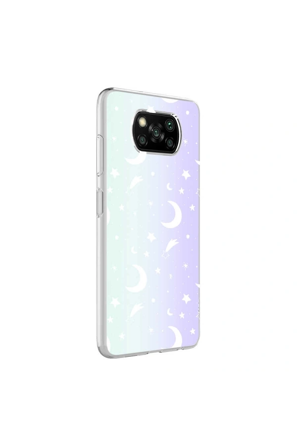 Xiaomi Poco X3 Kılıf Zore M-Blue Desenli Kapak