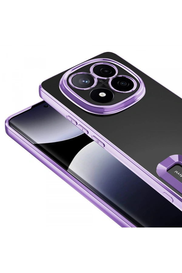 Xiaomi Poco X7 Kılıf Kamera Korumalı Logo Gösteren Zore Omega Kapak