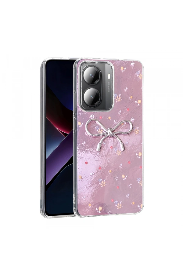 Xiaomi Poco X7 Pro Kılıf Kamera Korumalı Figürlü Zore Ponti Silikon Kapak