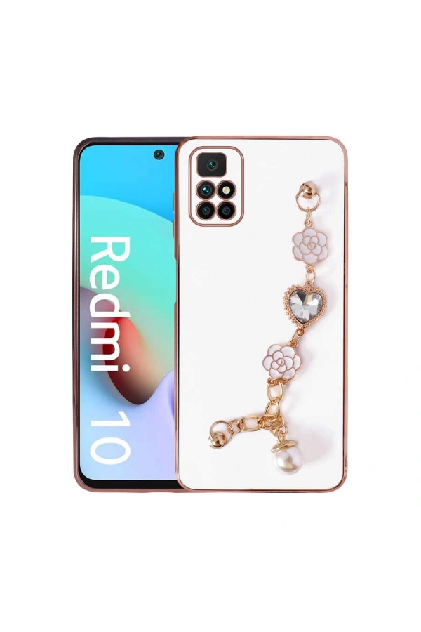 Xiaomi Redmi 10 Kılıf El Tutamaçlı Kamera Korumalı Zore Taka Silikon Kapak
