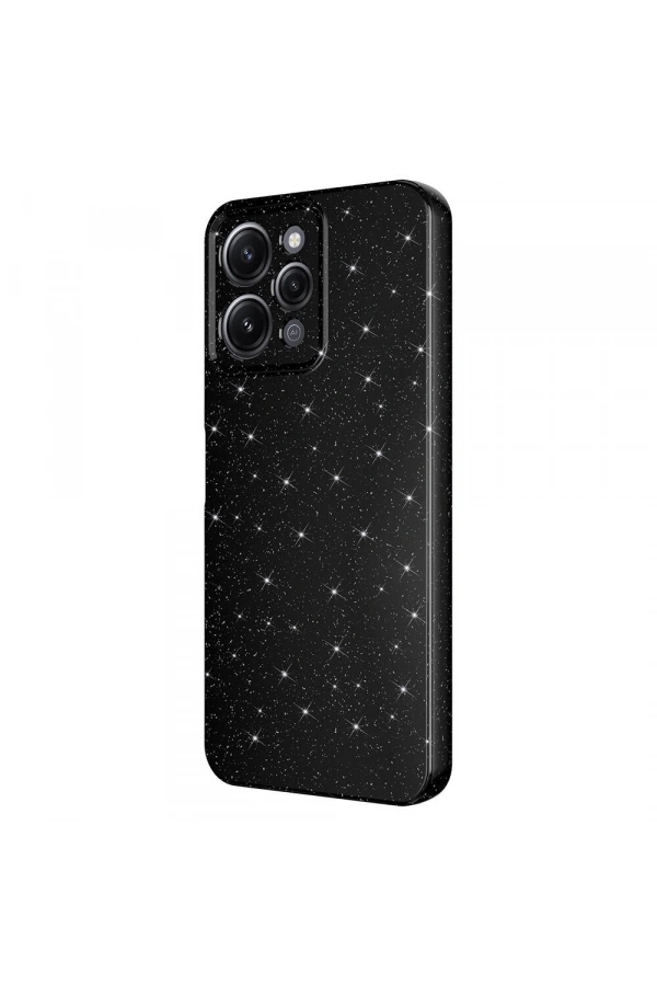Xiaomi Redmi 12 Kılıf Kamera Korumalı Simli Lüks Zore Koton Kapak