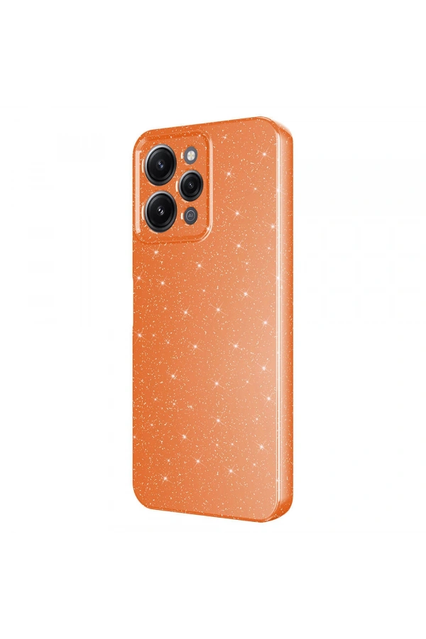 Xiaomi Redmi 12 Kılıf Kamera Korumalı Simli Lüks Zore Koton Kapak