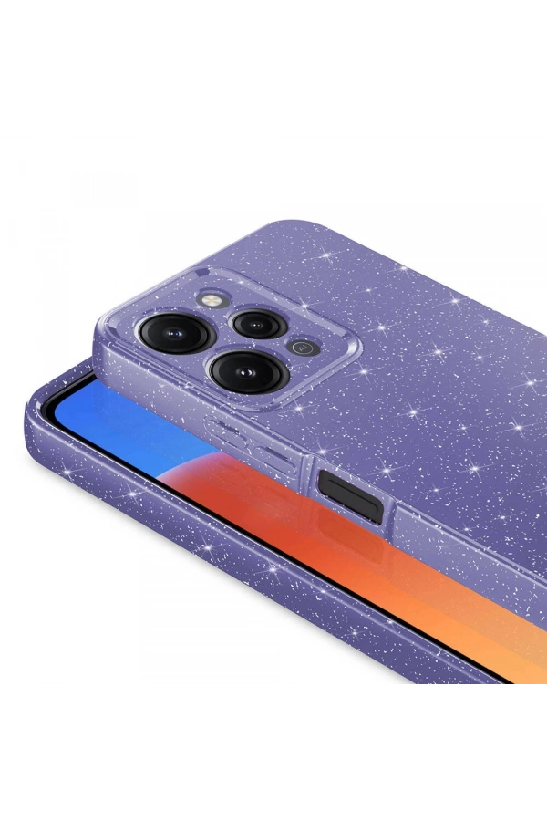 Xiaomi Redmi 12 Kılıf Kamera Korumalı Simli Lüks Zore Koton Kapak