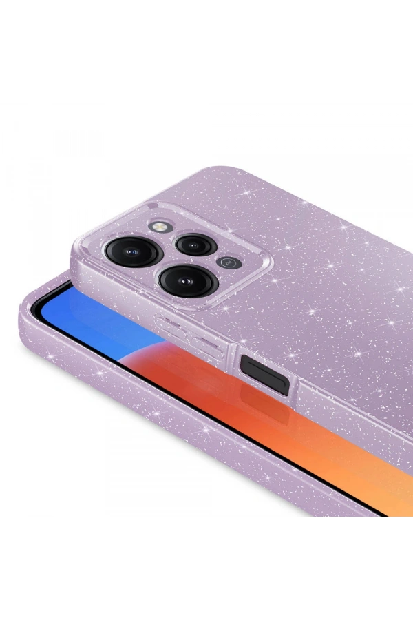 Xiaomi Redmi 12 Kılıf Kamera Korumalı Simli Lüks Zore Koton Kapak