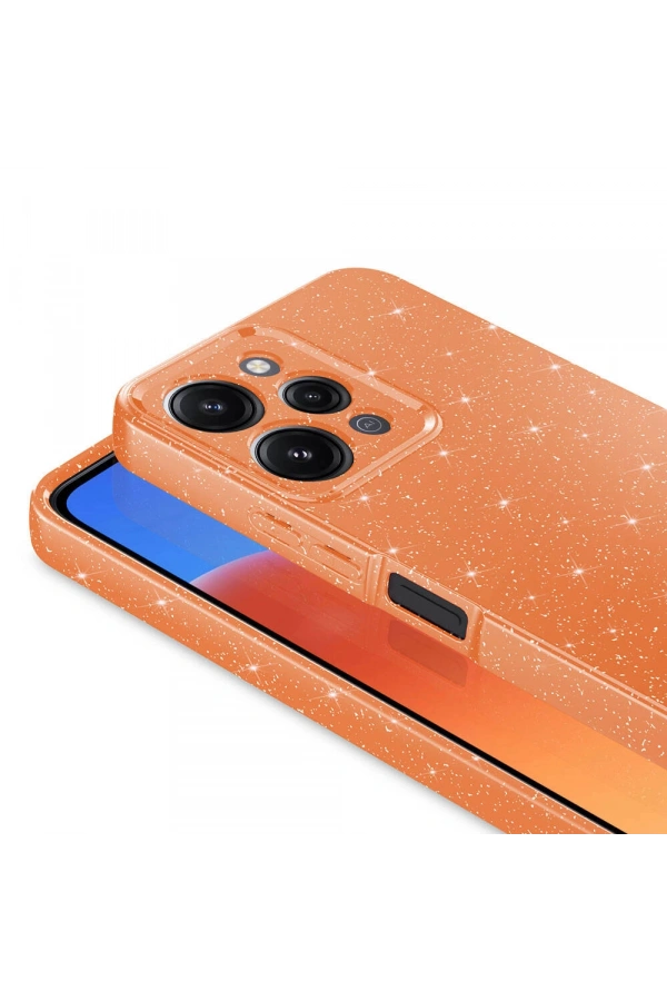 Xiaomi Redmi 12 Kılıf Kamera Korumalı Simli Lüks Zore Koton Kapak