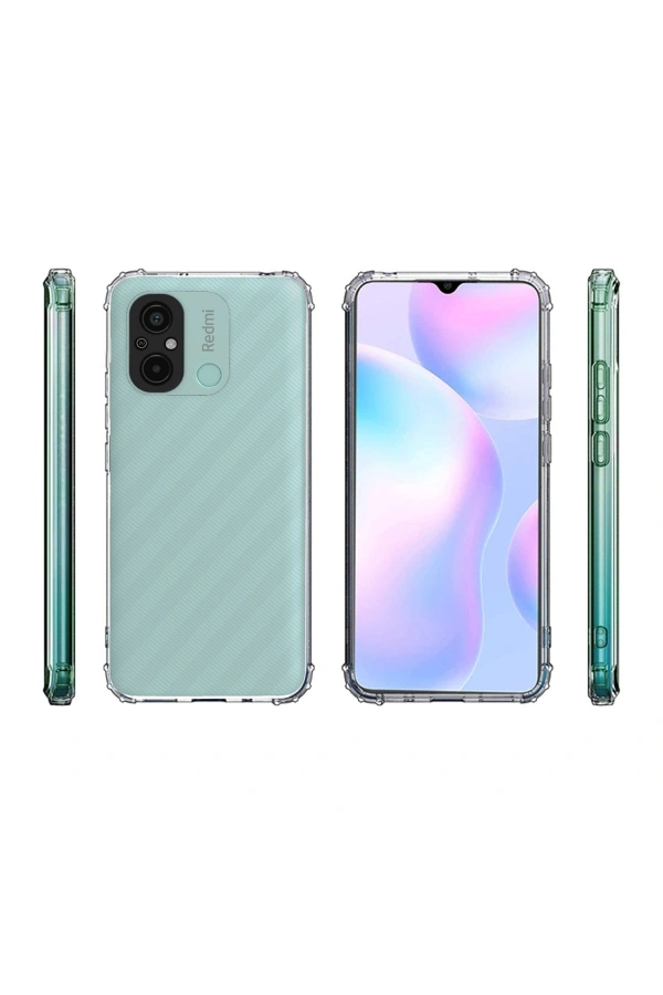 Xiaomi Redmi 12C Kılıf Zore 2mm Anti Shock Silikon