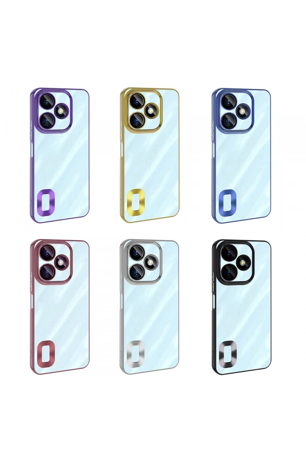 Xiaomi Redmi 13 4G Kılıf Kamera Korumalı Logo Gösteren Zore Omega Kapak