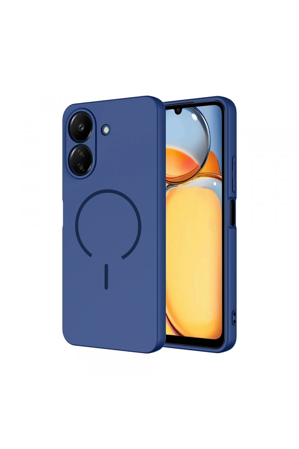 Xiaomi Redmi 13C Kılıf M-safe Şarj Özellikli Zore Meta Kapak