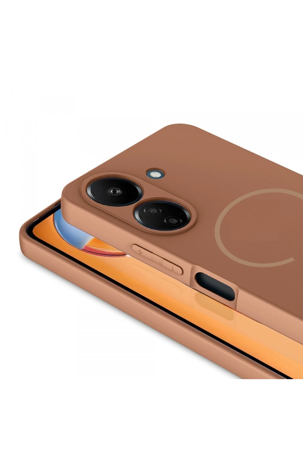 Xiaomi Redmi 13C Kılıf M-safe Şarj Özellikli Zore Meta Kapak