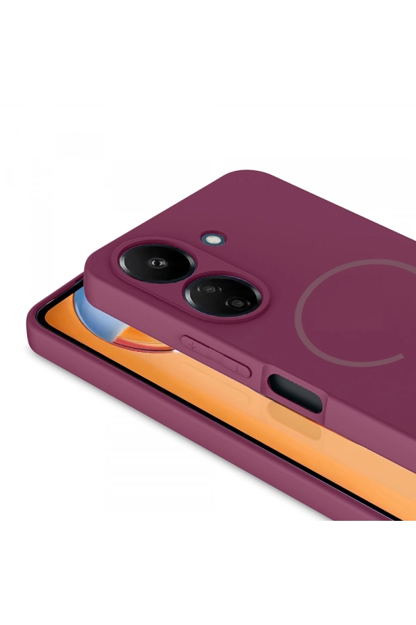 Xiaomi Redmi 13C Kılıf M-safe Şarj Özellikli Zore Meta Kapak