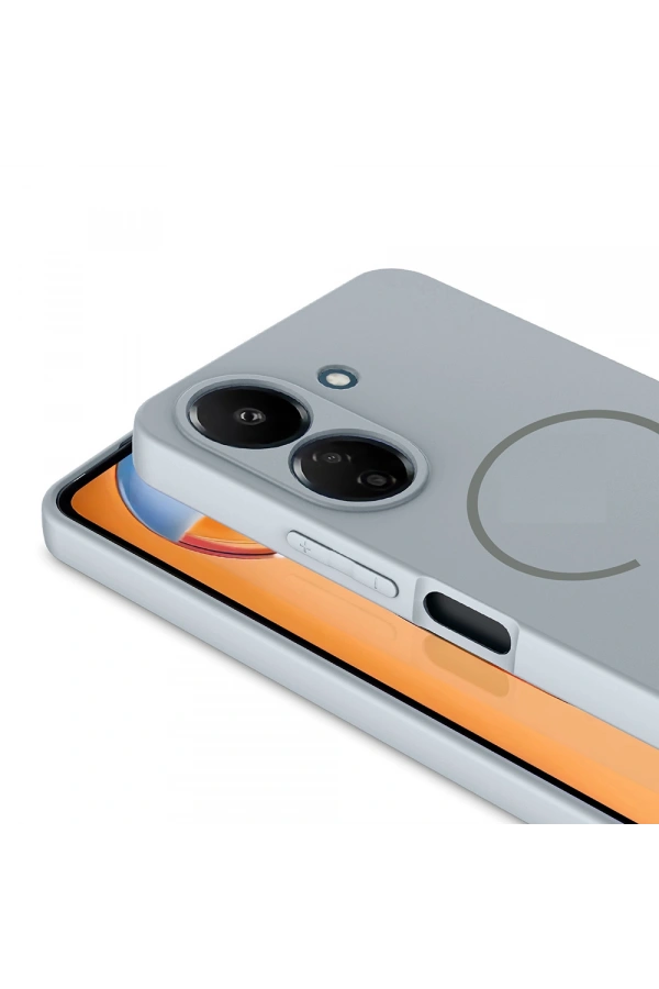 Xiaomi Redmi 13C Kılıf M-safe Şarj Özellikli Zore Meta Kapak