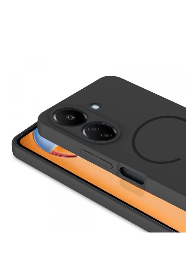 Xiaomi Redmi 13C Kılıf M-safe Şarj Özellikli Zore Meta Kapak
