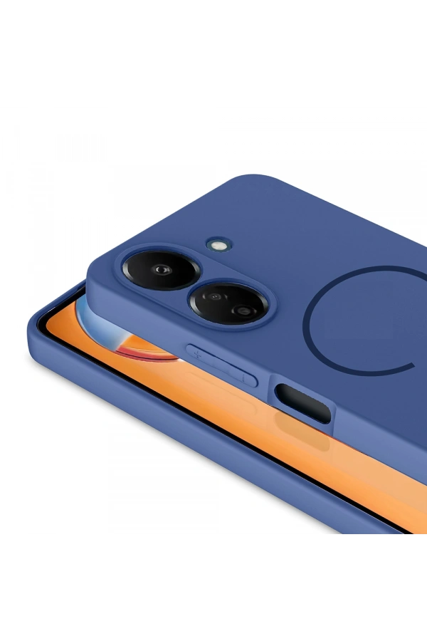 Xiaomi Redmi 13C Kılıf M-safe Şarj Özellikli Zore Meta Kapak