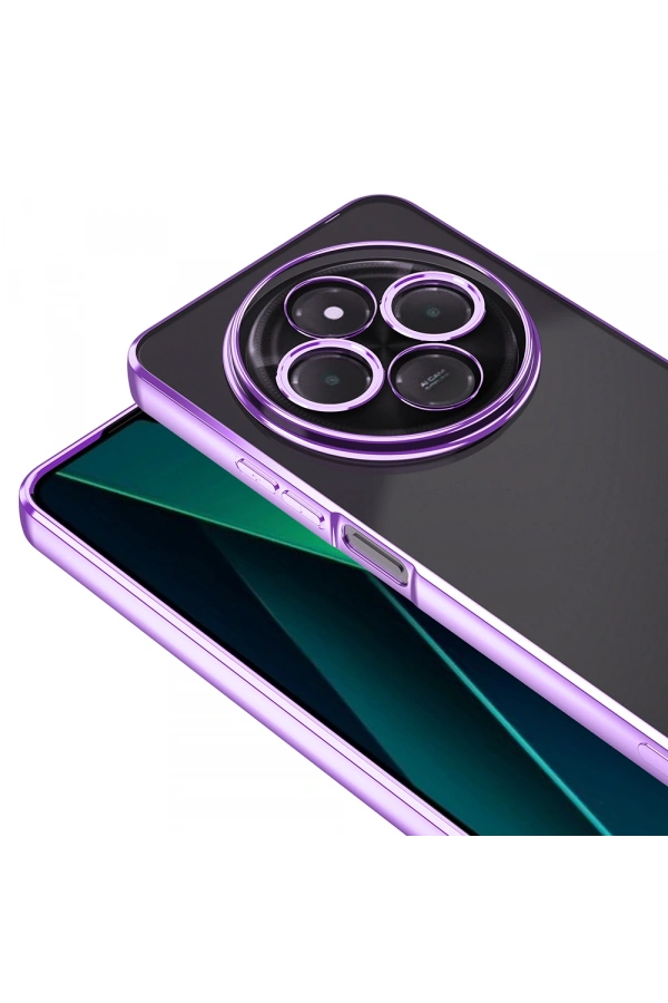 Xiaomi Redmi 14C 4G Kılıf Kamera Korumalı Logo Gösteren Zore Omega Kapak
