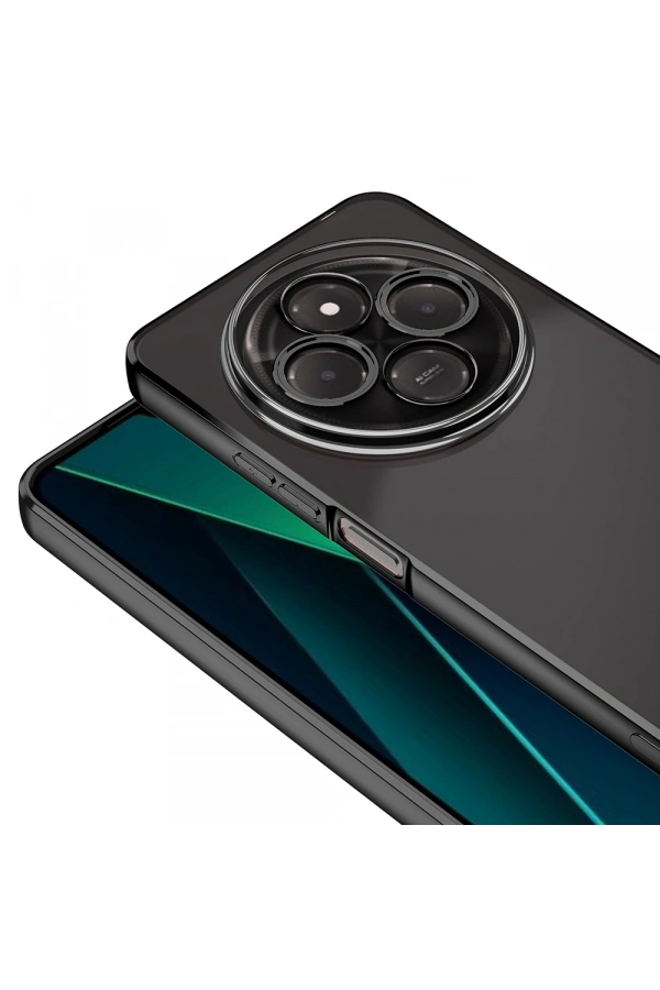 Xiaomi Redmi 14C 4G Kılıf Kamera Korumalı Logo Gösteren Zore Omega Kapak