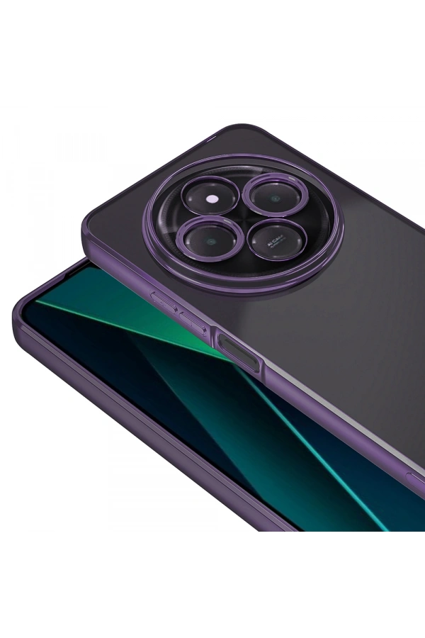Xiaomi Redmi 14C 4G Kılıf Kamera Korumalı Logo Gösteren Zore Omega Kapak