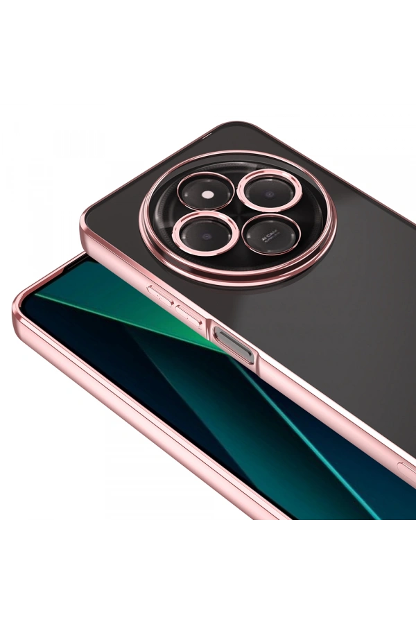 Xiaomi Redmi 14C 4G Kılıf Kamera Korumalı Logo Gösteren Zore Omega Kapak