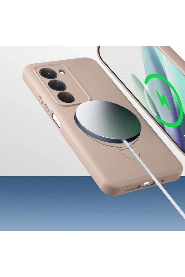 Xiaomi Redmi 15 Kılıf M-safe Şarj Özellikli Standlı Zore Samara Kapak