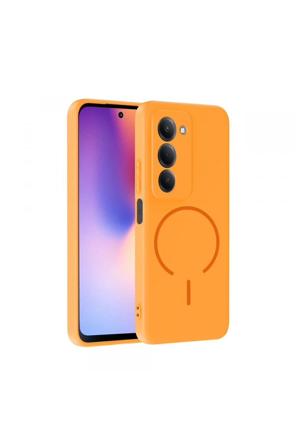 Xiaomi Redmi 15 Kılıf M-safe Şarj Özellikli Zore Meta Kapak