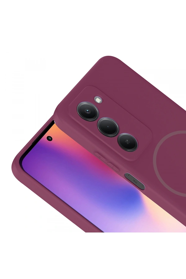 Xiaomi Redmi 15 Kılıf M-safe Şarj Özellikli Zore Meta Kapak
