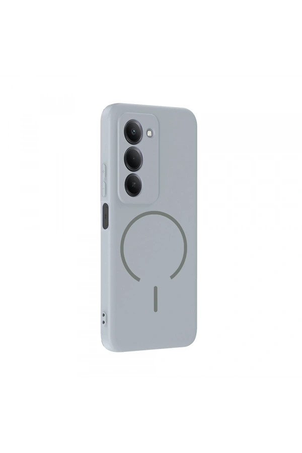 Xiaomi Redmi 15 Kılıf M-safe Şarj Özellikli Zore Meta Kapak
