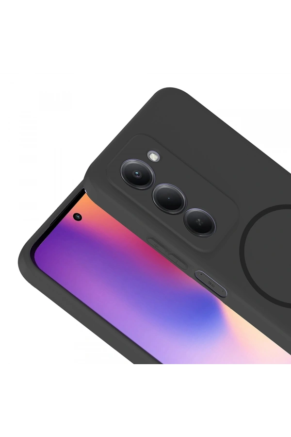 Xiaomi Redmi 15 Kılıf M-safe Şarj Özellikli Zore Meta Kapak