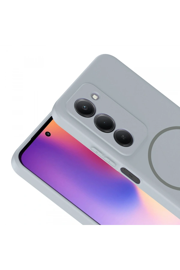 Xiaomi Redmi 15 Kılıf M-safe Şarj Özellikli Zore Meta Kapak