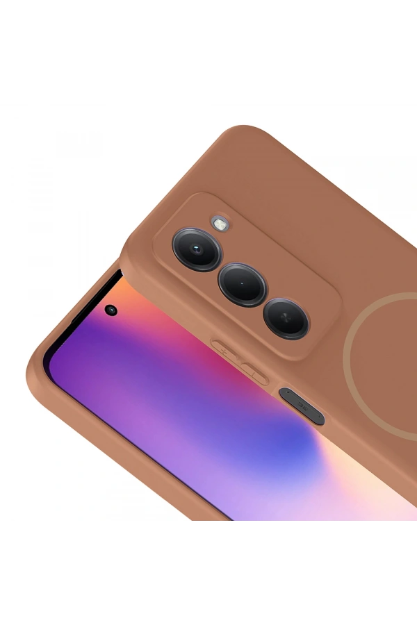 Xiaomi Redmi 15 Kılıf M-safe Şarj Özellikli Zore Meta Kapak