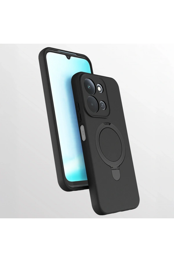Xiaomi Redmi 15C Kılıf M-safe Şarj Özellikli Standlı Zore Samara Kapak