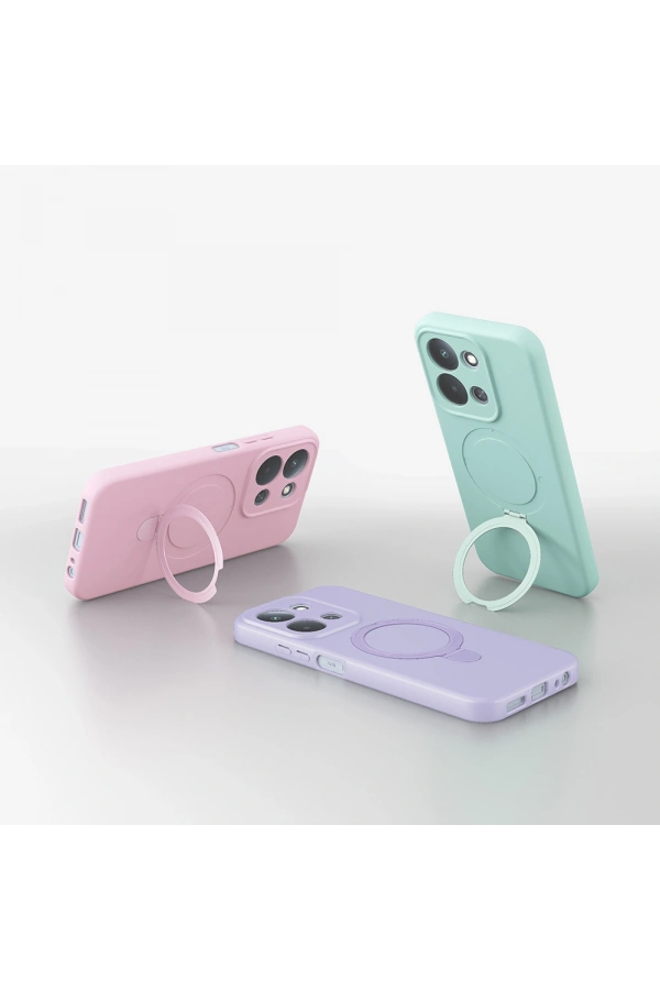 Xiaomi Redmi 15C Kılıf M-safe Şarj Özellikli Standlı Zore Samara Kapak