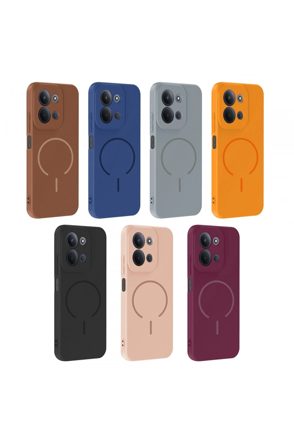 Xiaomi Redmi 15C Kılıf M-safe Şarj Özellikli Zore Meta Kapak