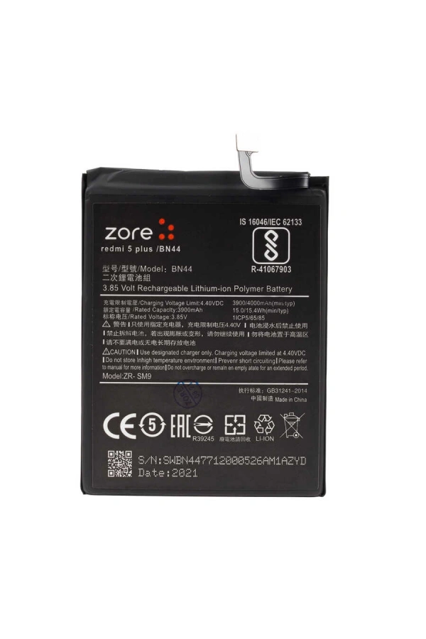 Xiaomi Redmi 5 Plus BN44 Zore A Kalite Uyumlu Batarya