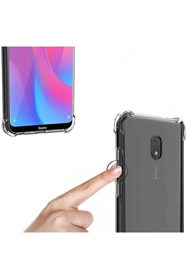 Xiaomi Redmi 8A Kılıf Zore Nitro Anti Shock Silikon