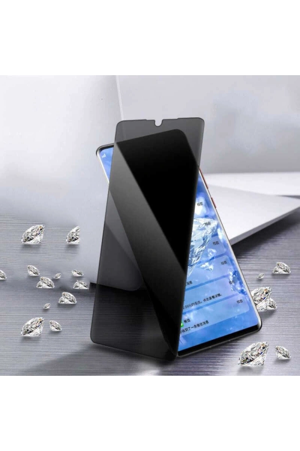Xiaomi Redmi 9A Zore New 5D Privacy Temperli Ekran Koruyucu