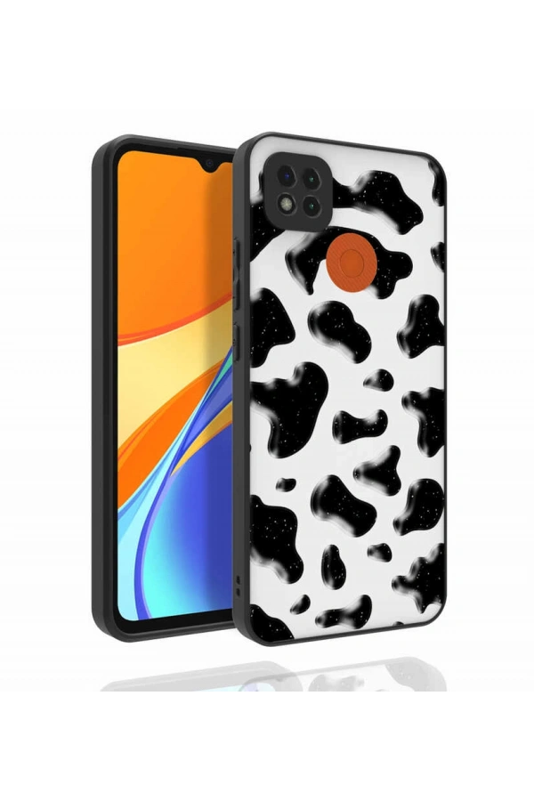 Xiaomi Redmi 9C Kılıf Desenli Kamera Korumalı Parlak Zore Nora Kapak